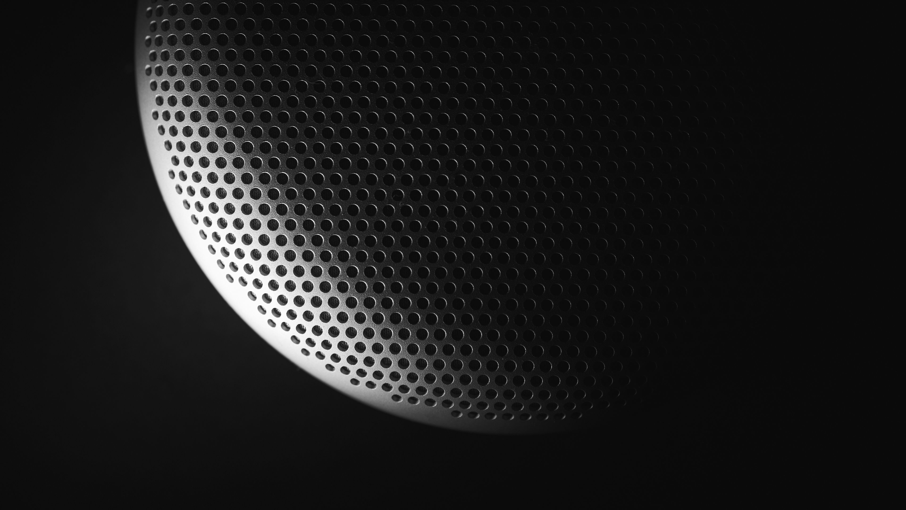 wallpaper 3840x2160 grid, dots, metal