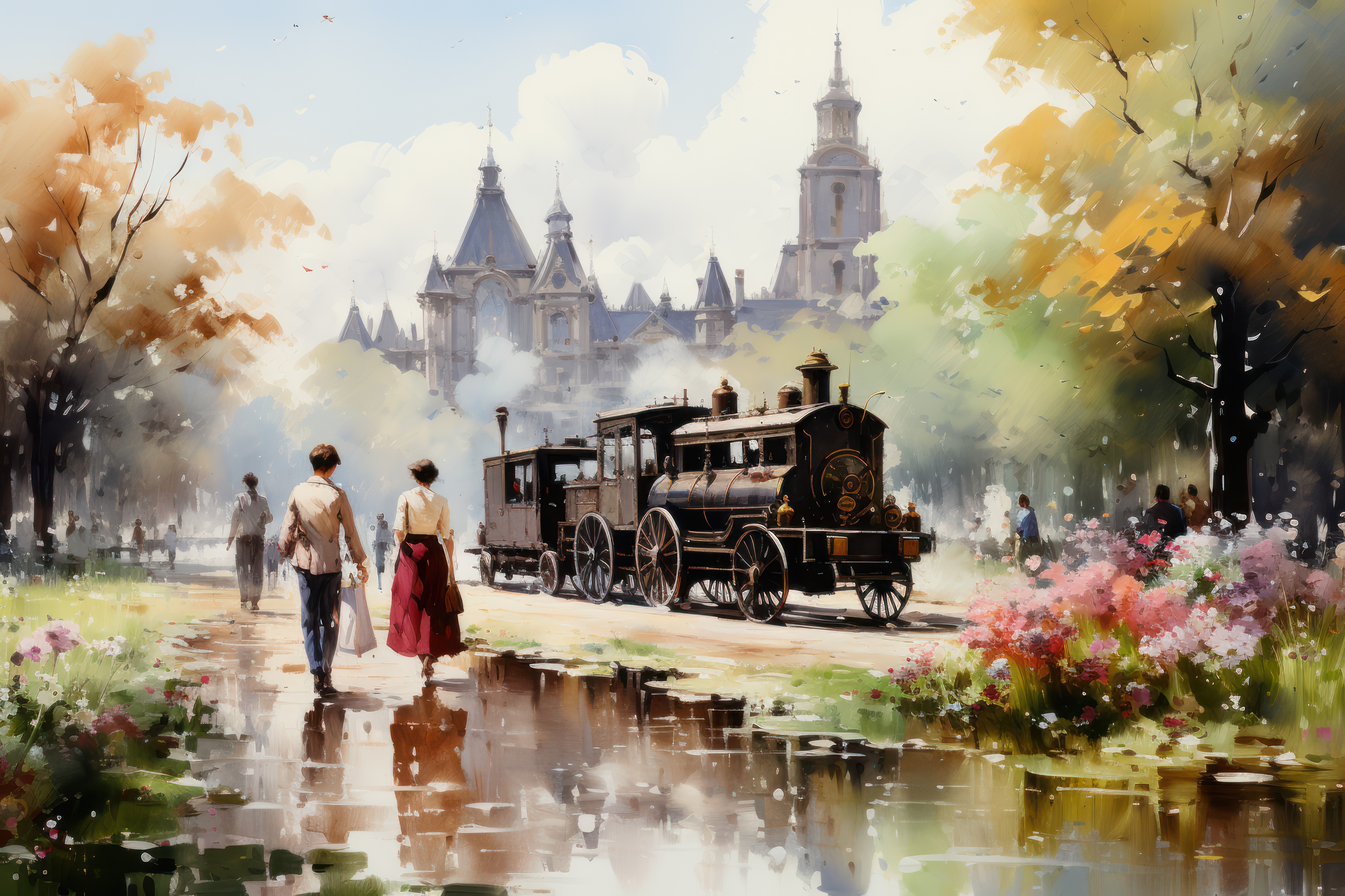 Venetian Reflections: 4K Impressionism