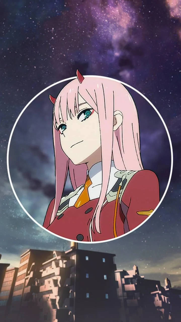 Download Smug Zero Two Phone Wallpaper