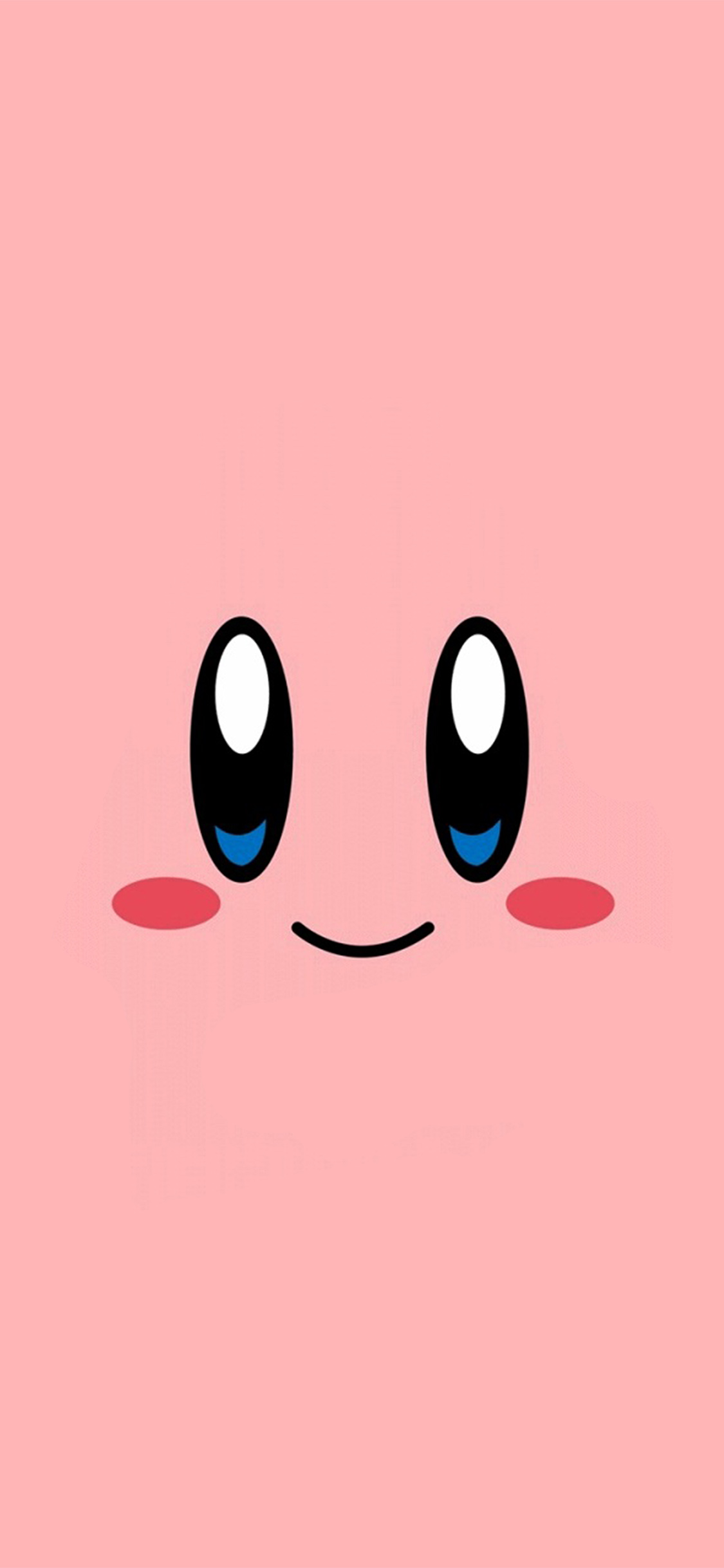 Kirby Pink Face Cute Illustration