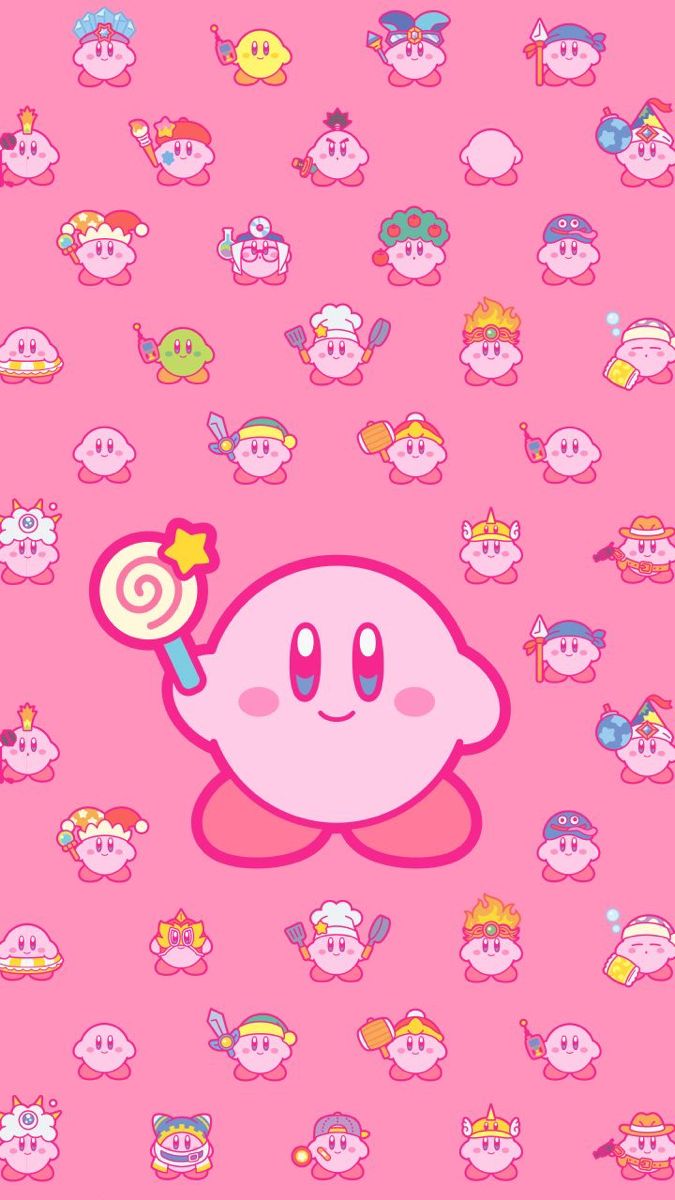 Pink Kirby Wallpaper. Cute Kawaii