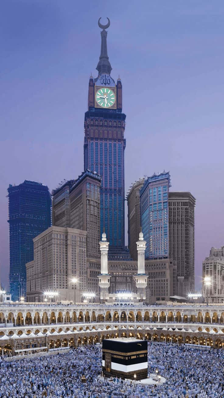 Download A Mosque With A Clock Tower