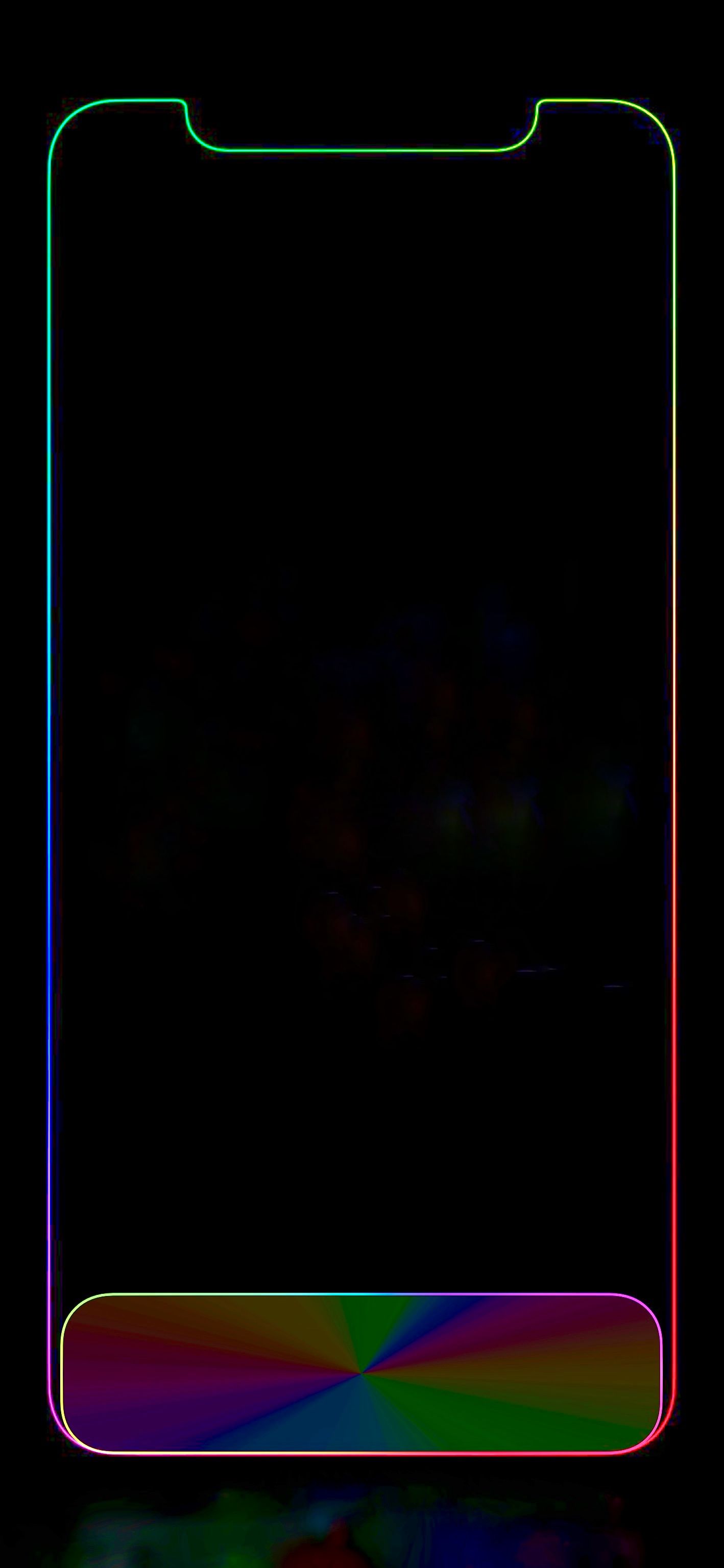 Blank border homescreen. Lock screen