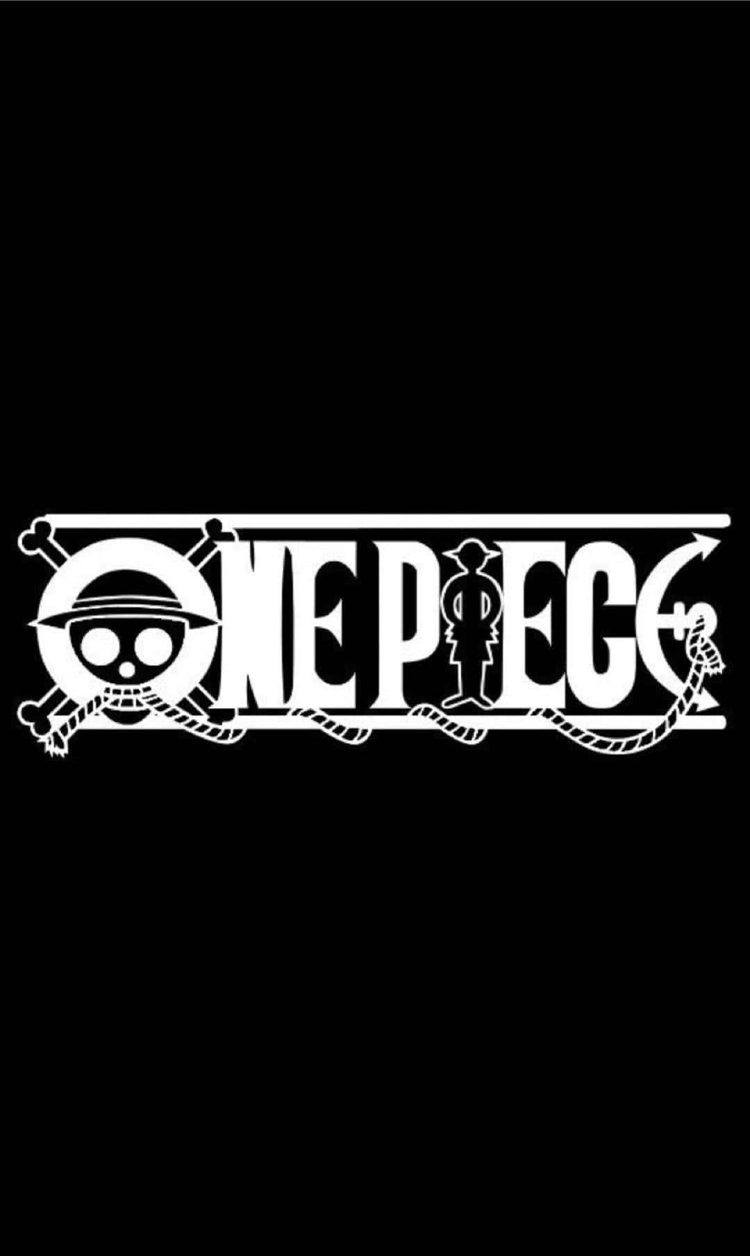 Black And White Anime Logo Wallpaper