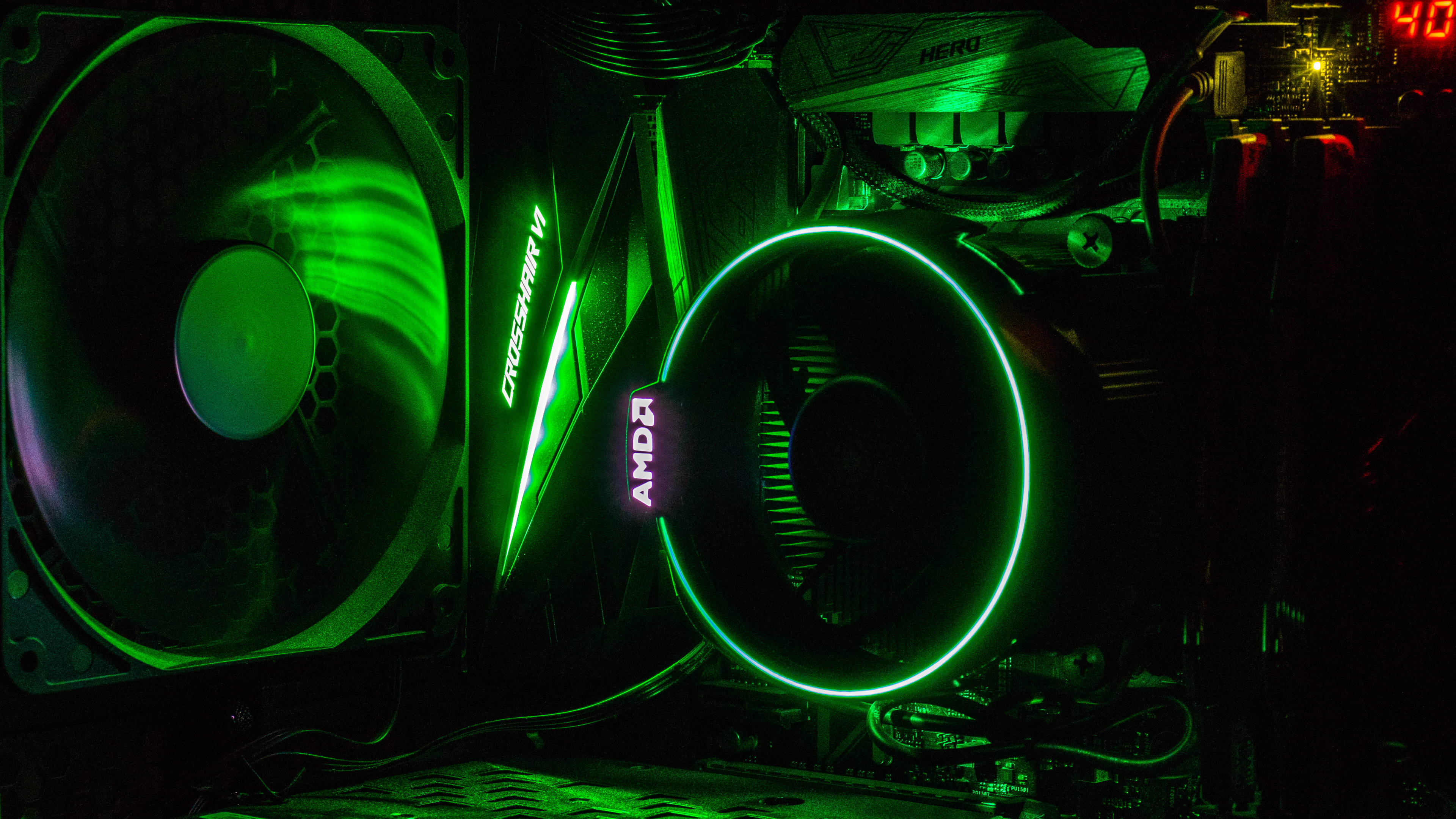 Download Neon Green Amd 4k Wallpaper