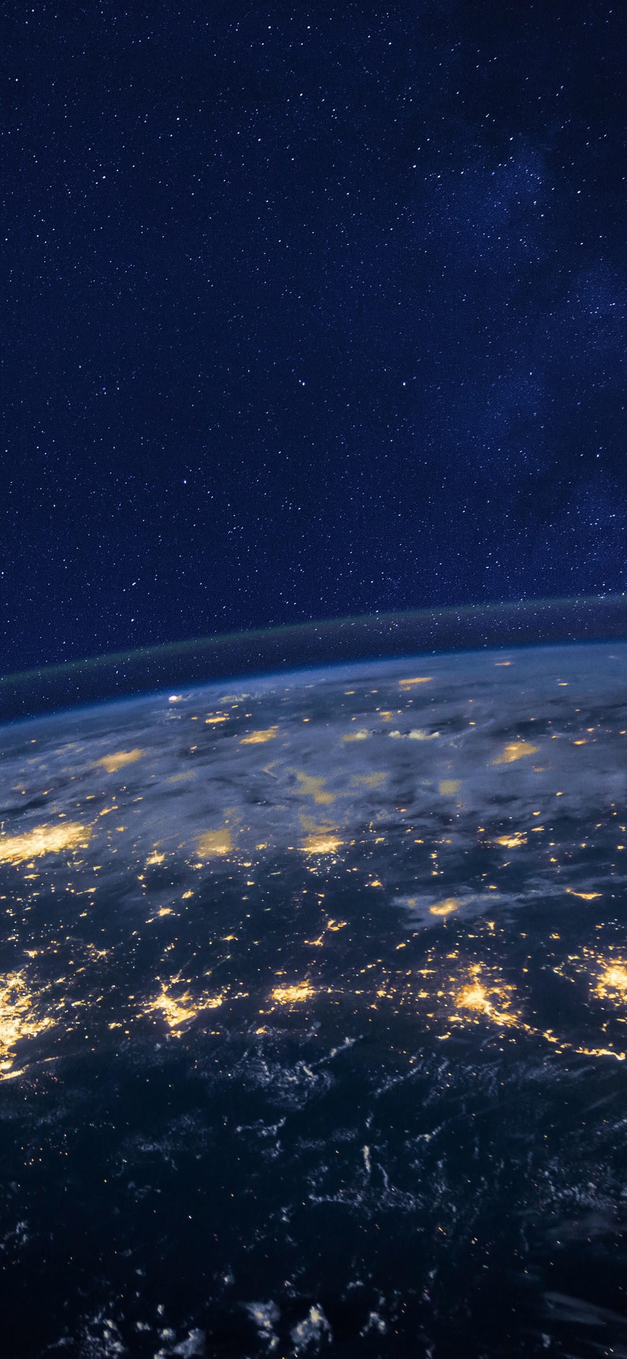 Earth Wallpaper 4K, Starry sky, Night