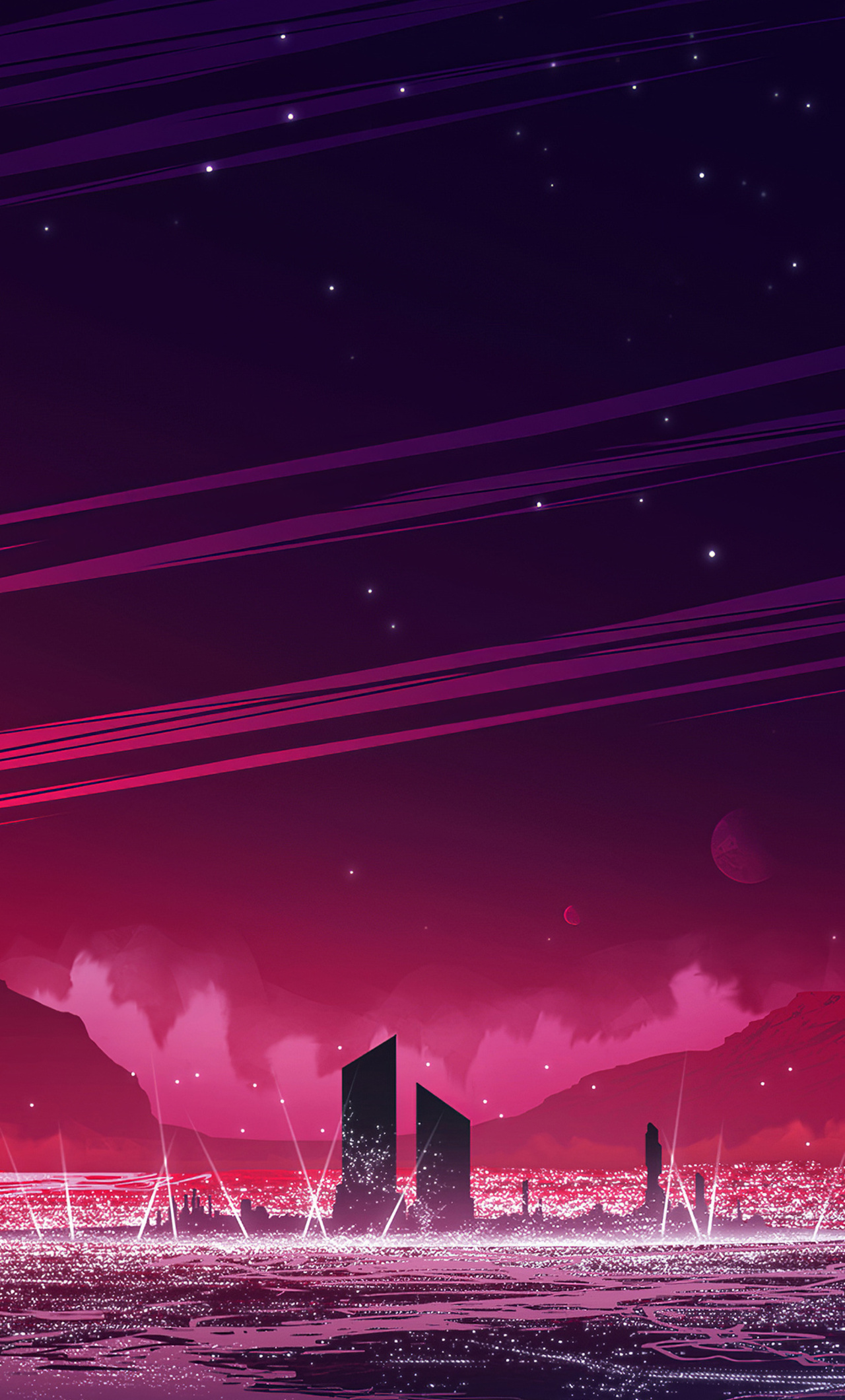 Magenta Bay 4k iPhone , HD