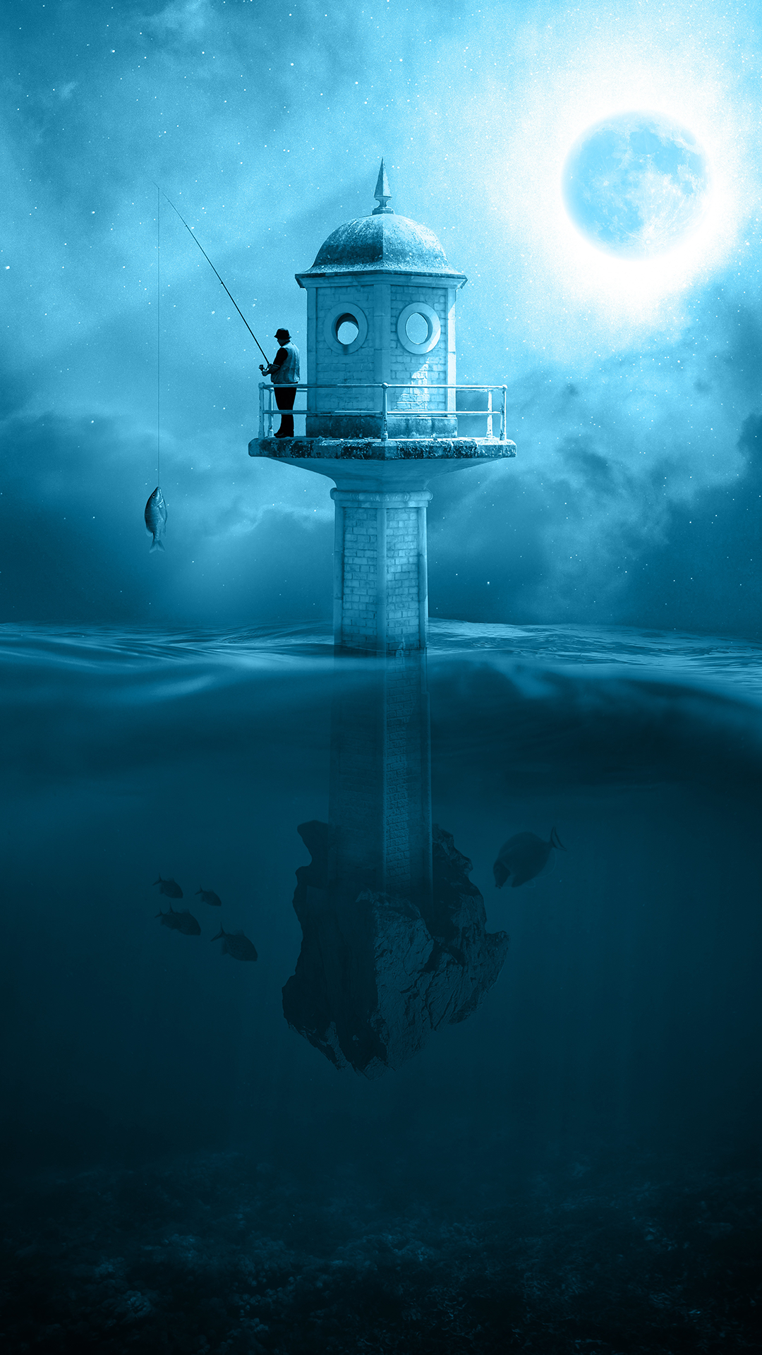 Fantasy Fishing Wallpaper for Phone