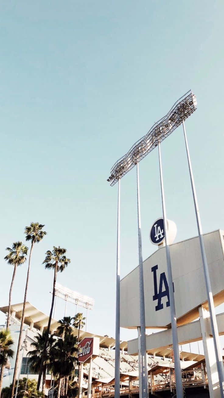 Dodgers Stadium Facade iPhone Wallpaper