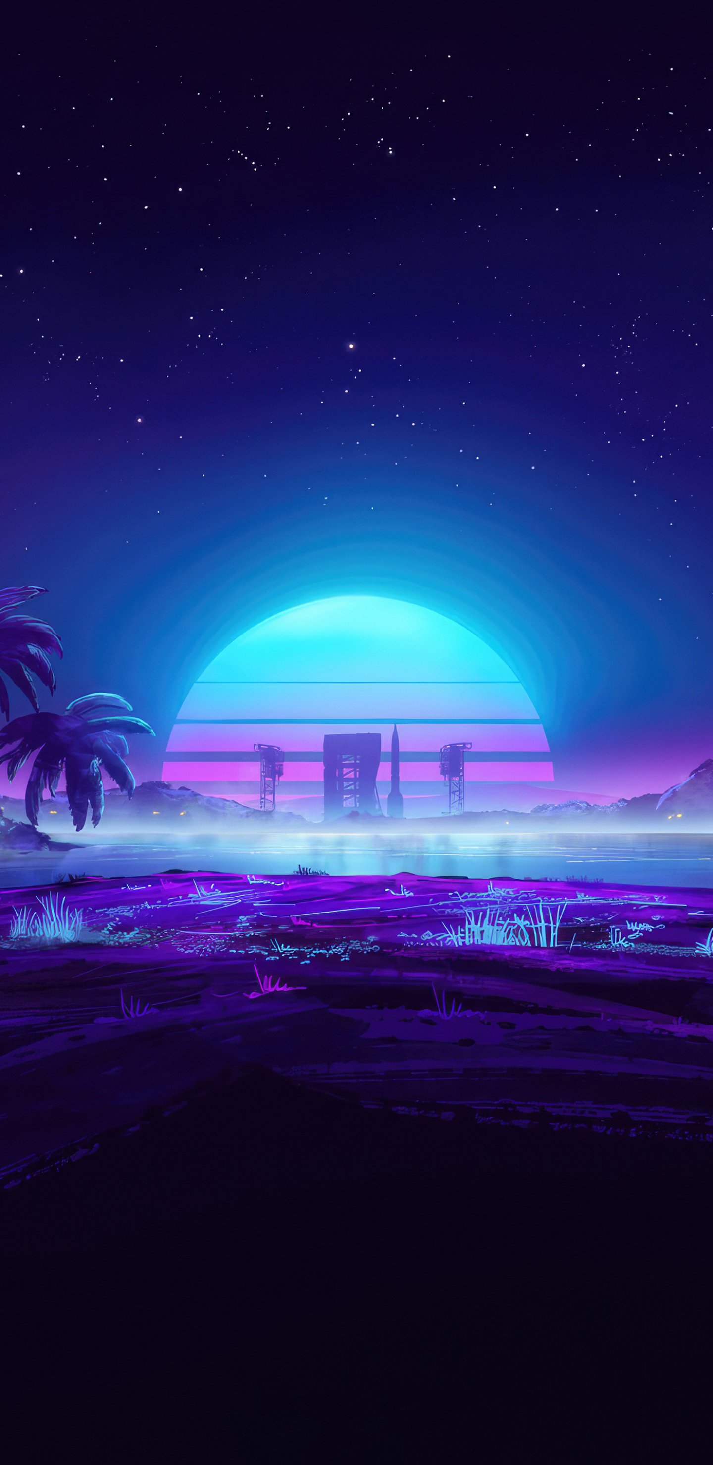 Artistic Vaporwave Phone Wallpaper