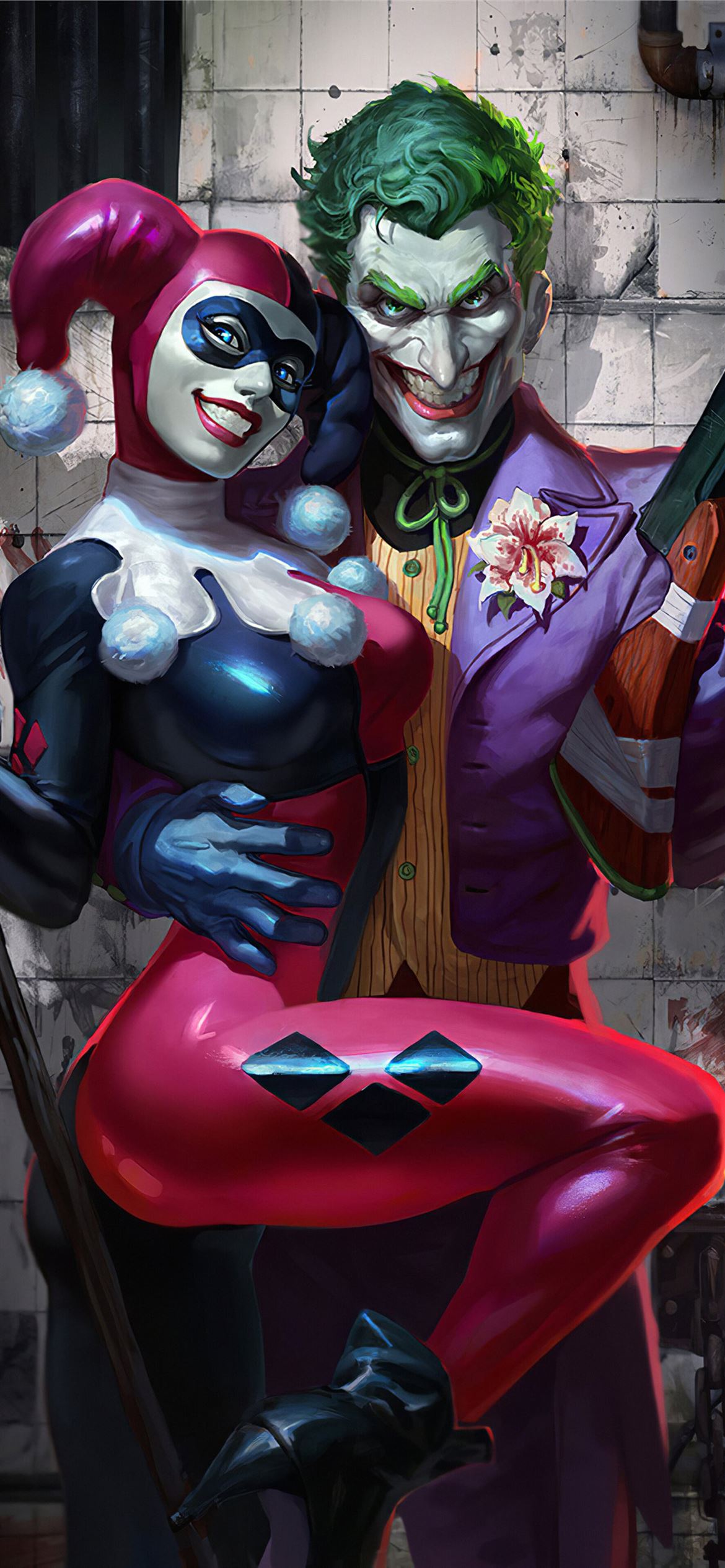Joker Harley Quinn DC 4K phone