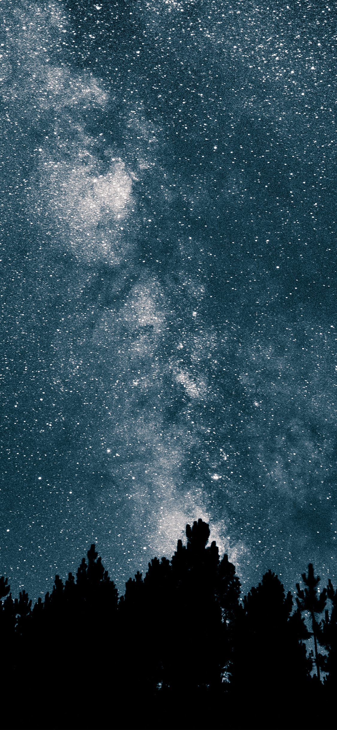 Night Sky Space Star Mountain Nature