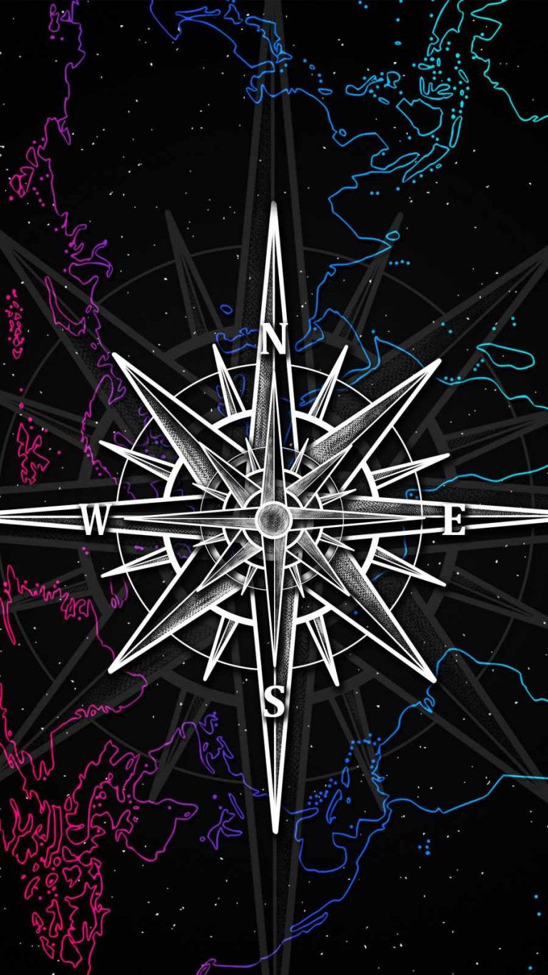 Navigator Compass IPhone Wallpaper