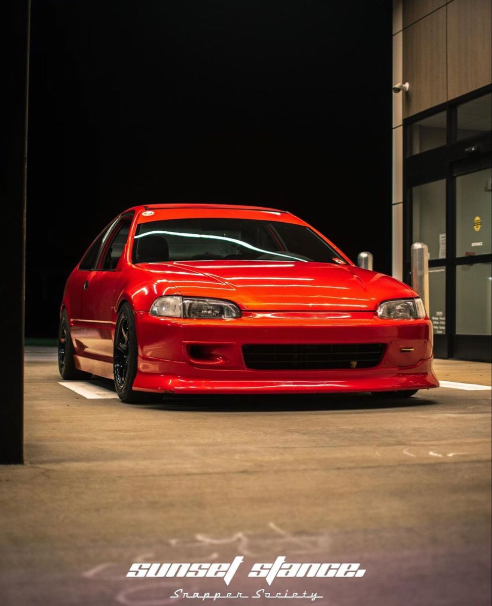 Red Honda Civic Sedan