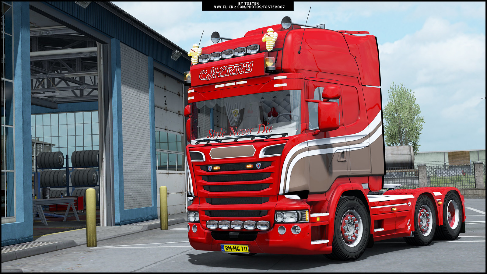 Scania R V8 Cherry ETS 2k quality