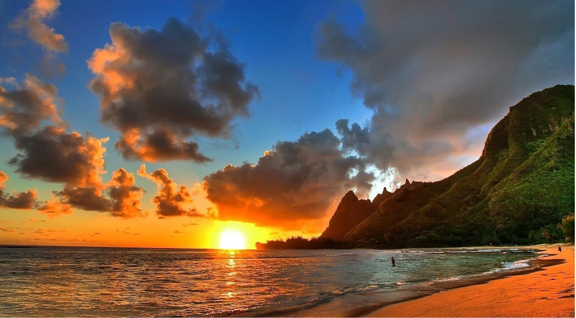 Hawaii Beach Sunset.[1920×1080], r