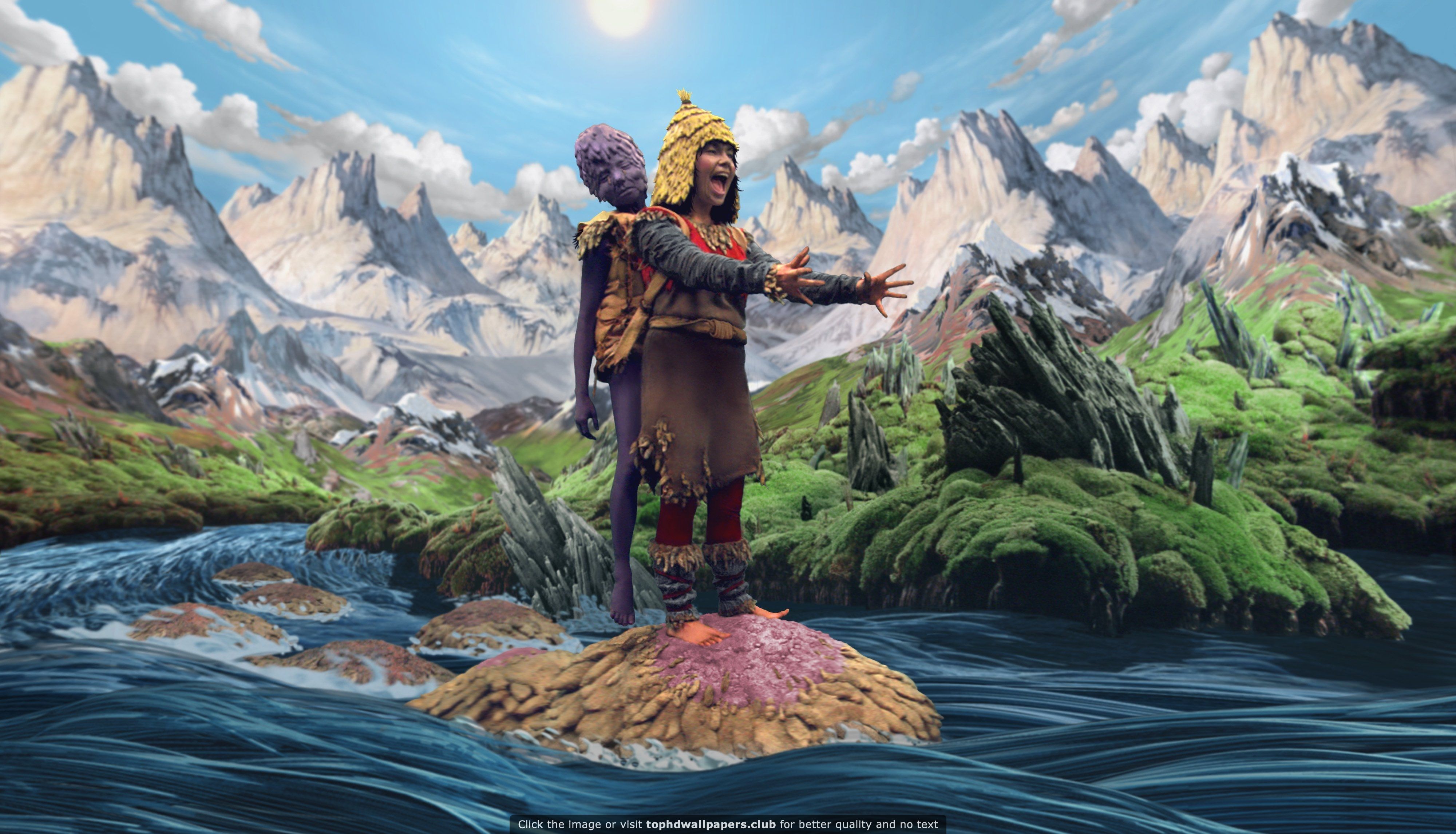 Bjork Being Bjork 4K wallpaper. Museum