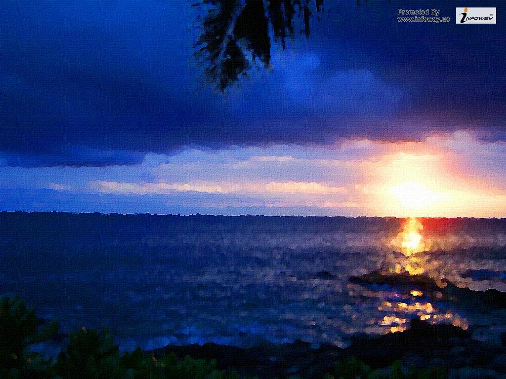Hawaii Sunset Wallpaper. Hawaii Sunset