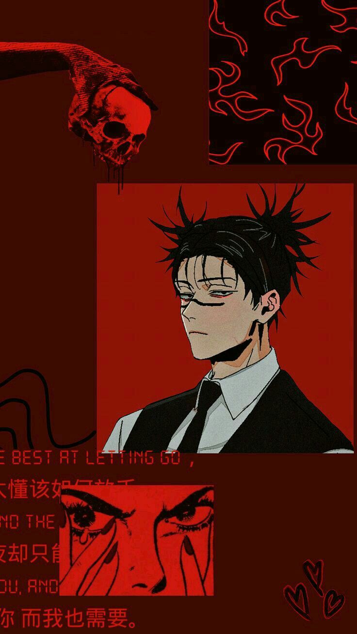 Anime Wallpaper: Red and Black Aesthetic