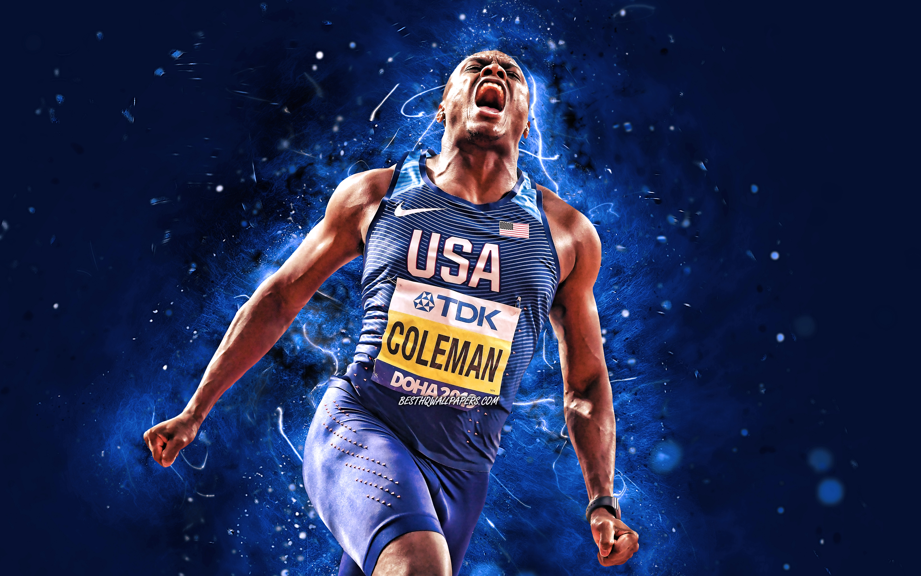 wallpaper Christian Coleman, 4k