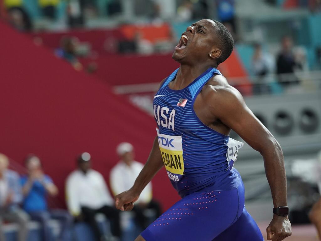 US sprinter Christian Coleman wins 100