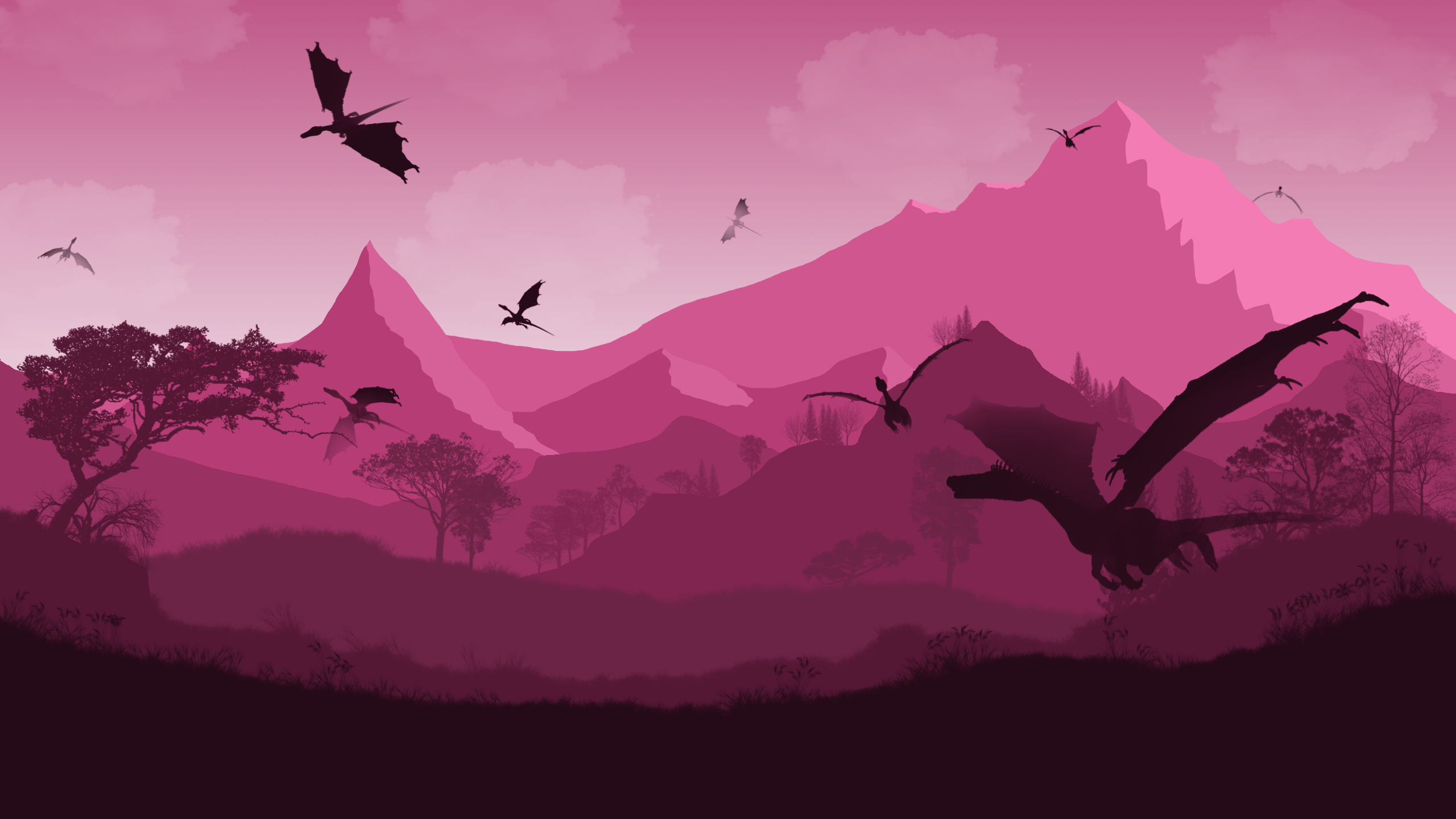 I love dragons. 2560x1440p, done
