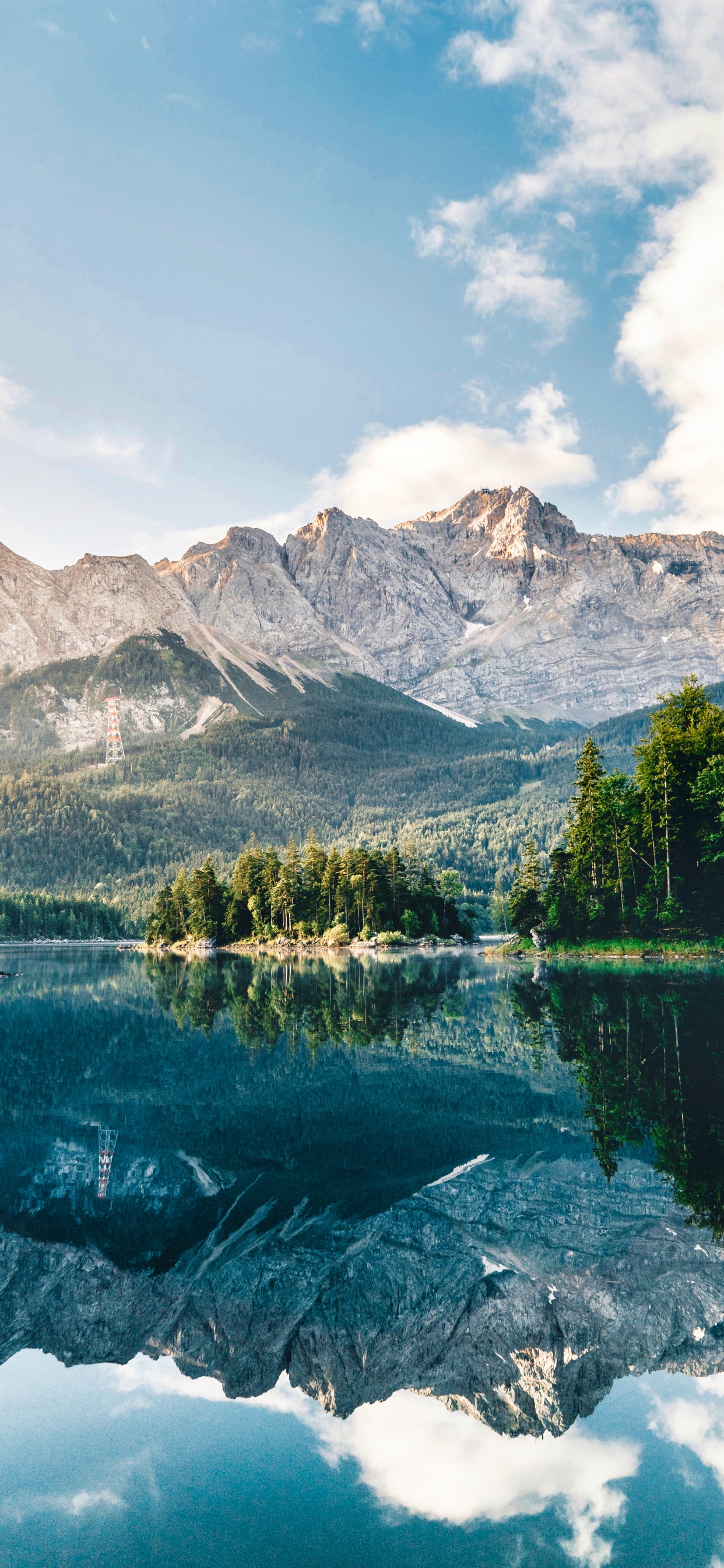 Lake Wallpaper 4K, Mountains, Forest