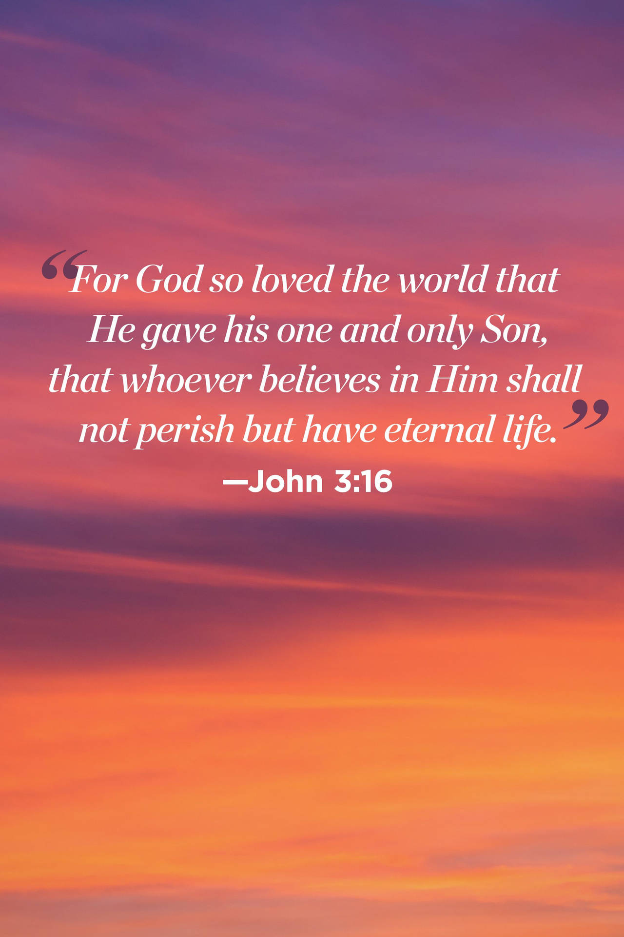 Download God Quotes John 3:16 Wallpaper