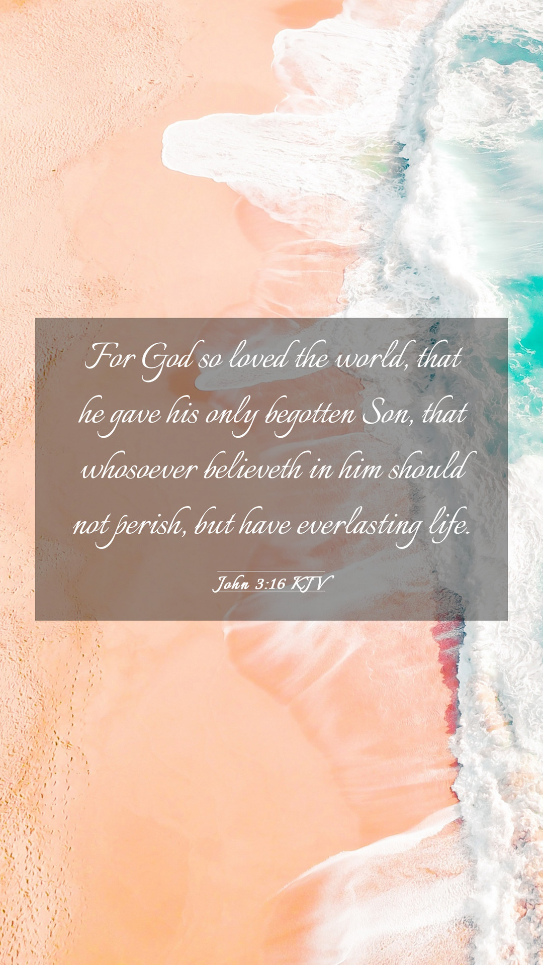 John 3:16 KJV Mobile Phone Wallpaper