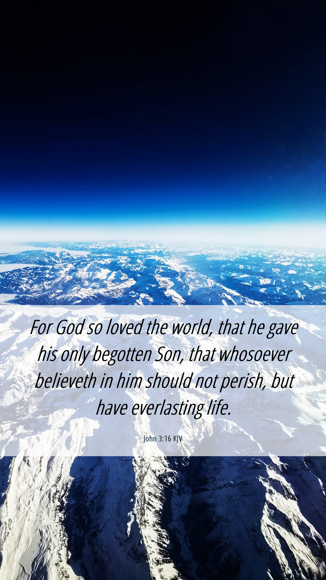John 3:16 KJV Mobile Phone Wallpaper