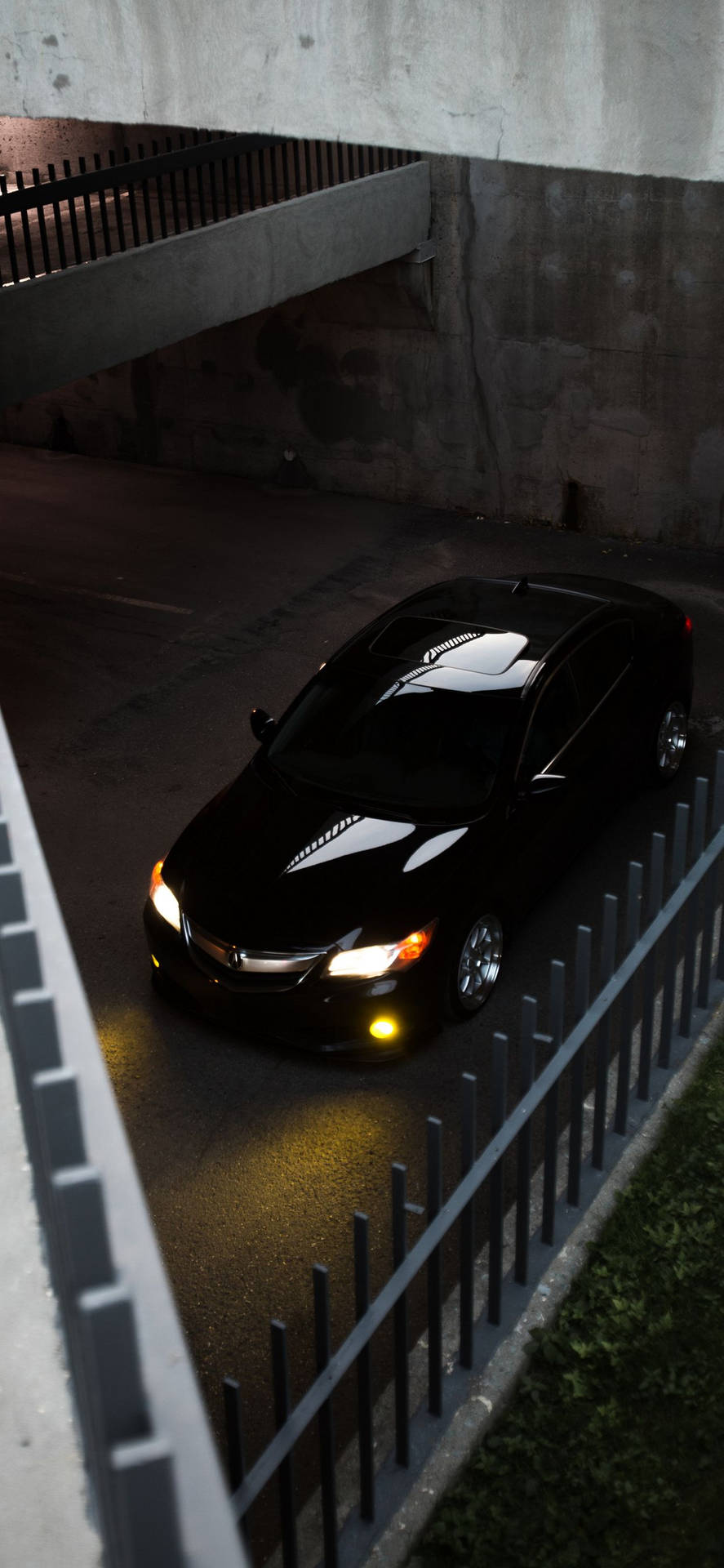 Download iPhone Xs Max Oled Black Car Wallpaper