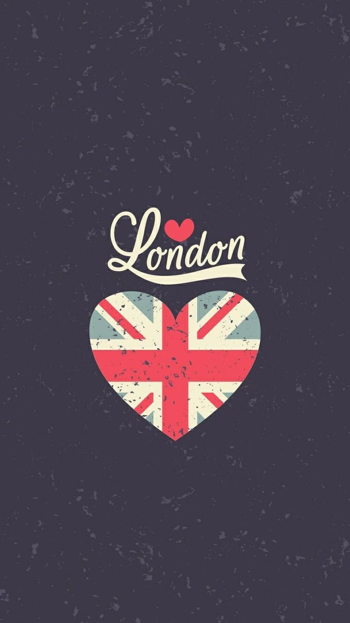 London UK Heart Flag. London wallpaper