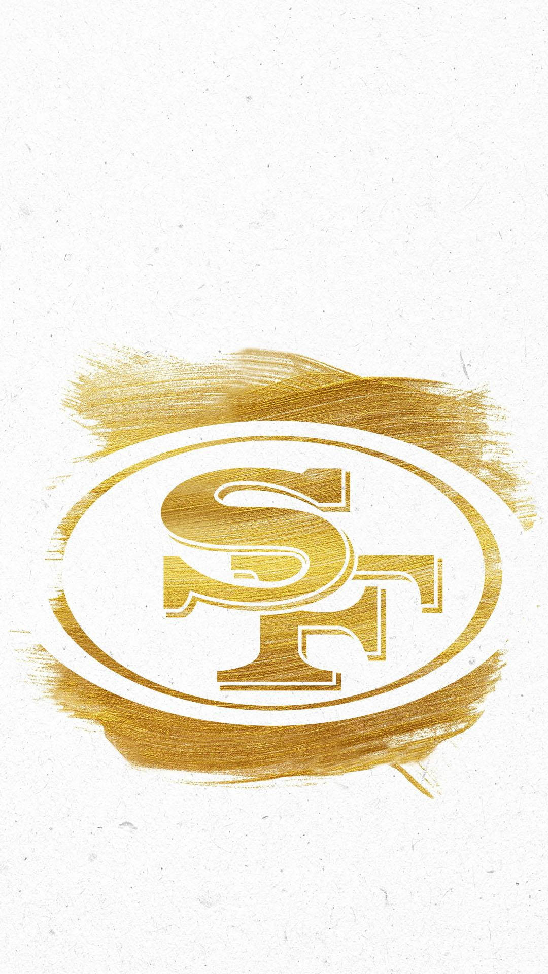White Gold 49ers iPhone Wallpaper