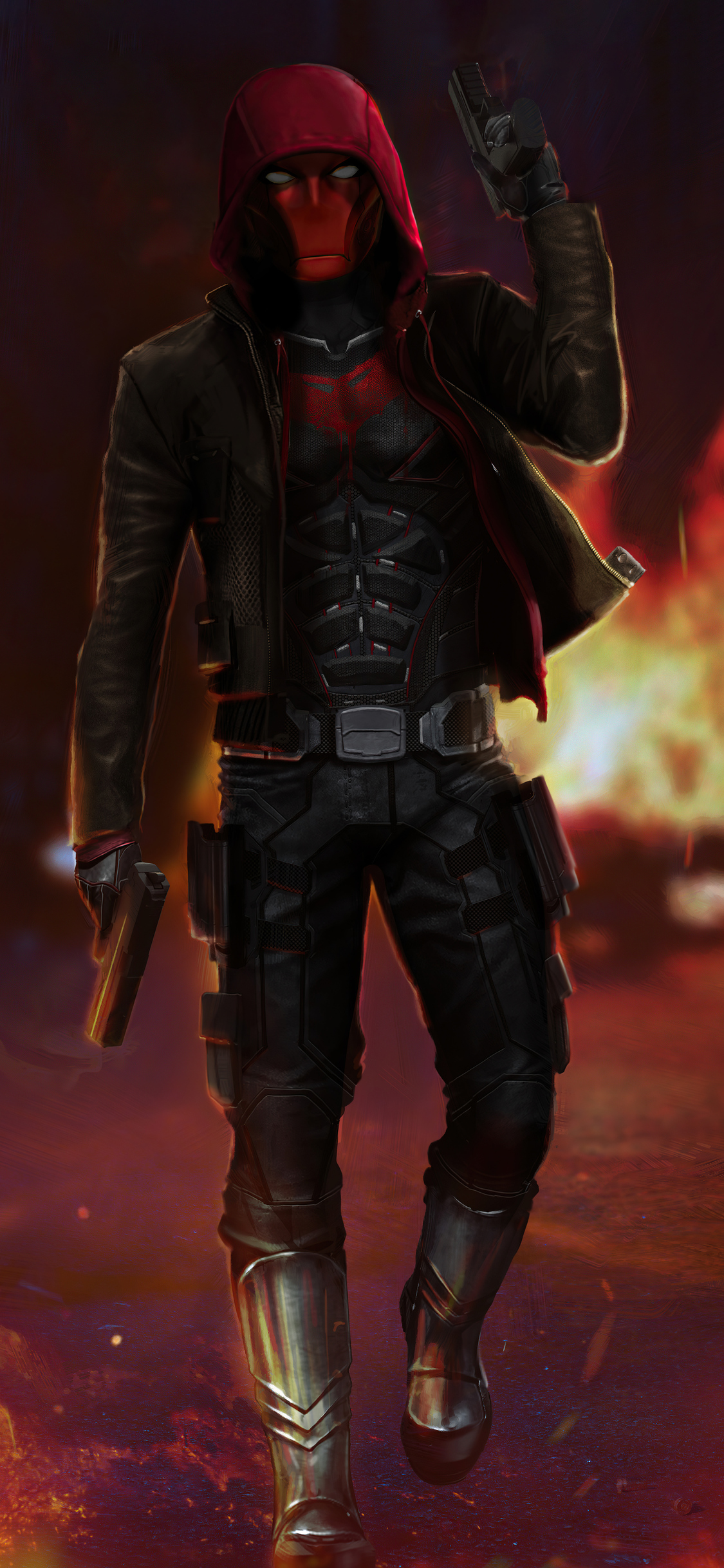 Red Hood Titans 5k iPhone XS