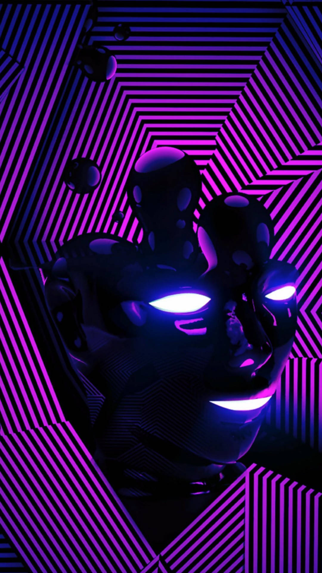 Neon Purple iPhone HD Wallpaper