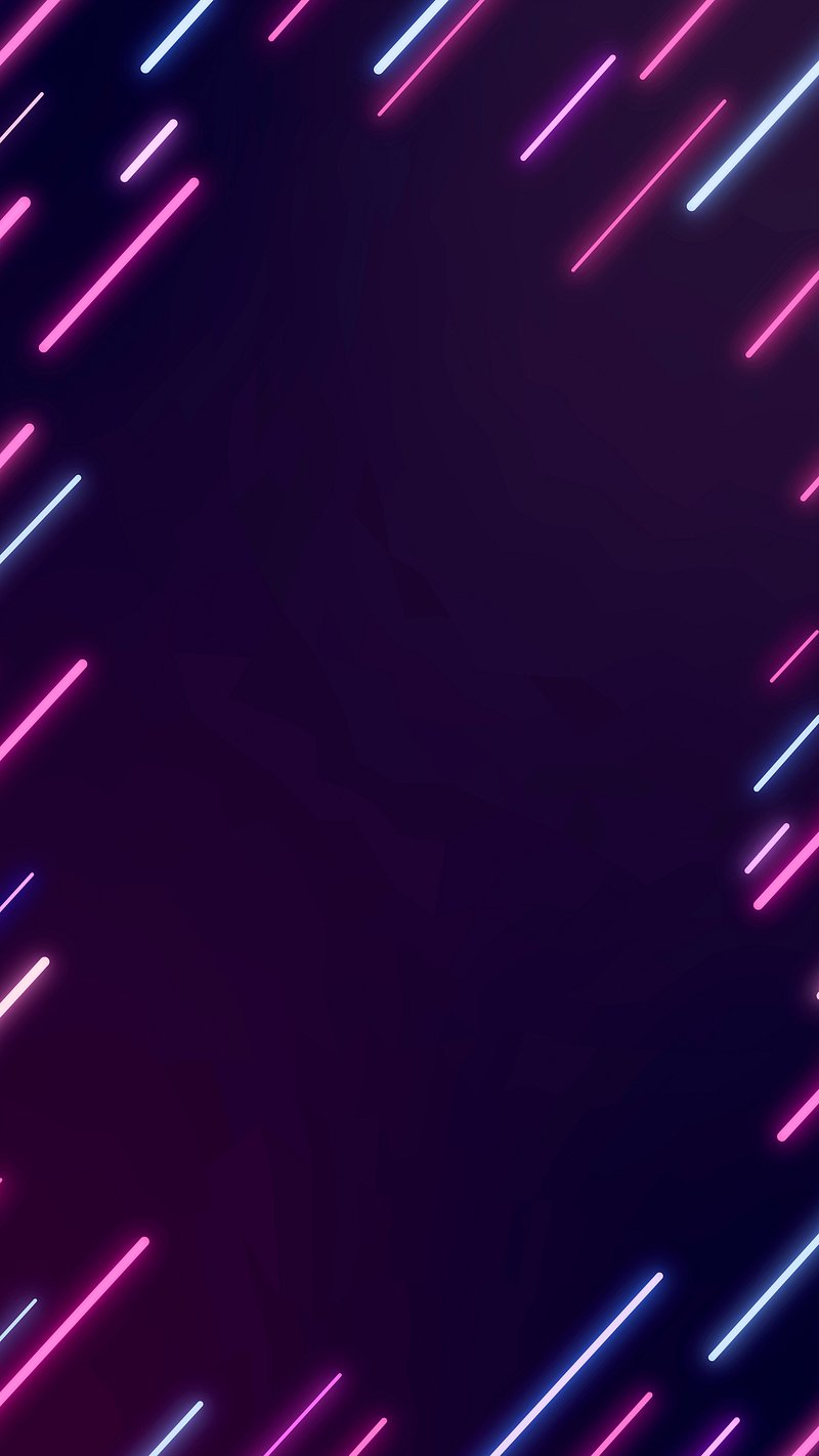 Neon Lights Phone Screen Wallpaper