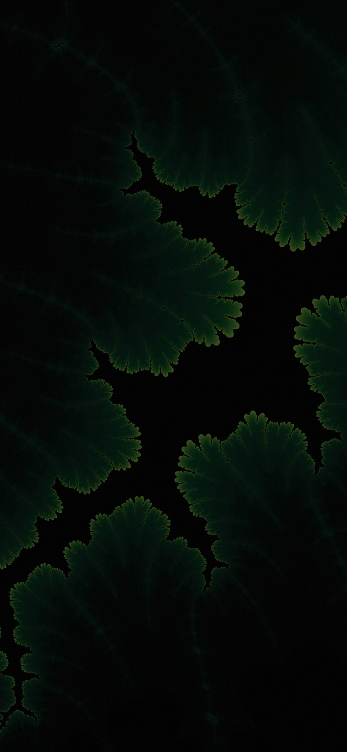 Green Plants Dark Amoled iPhone XS