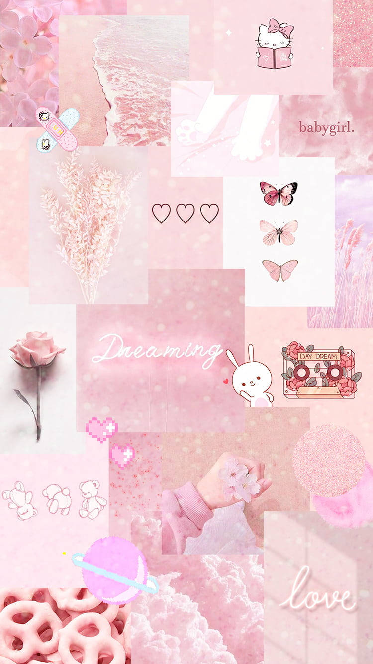 Pink Hello Kitty Background