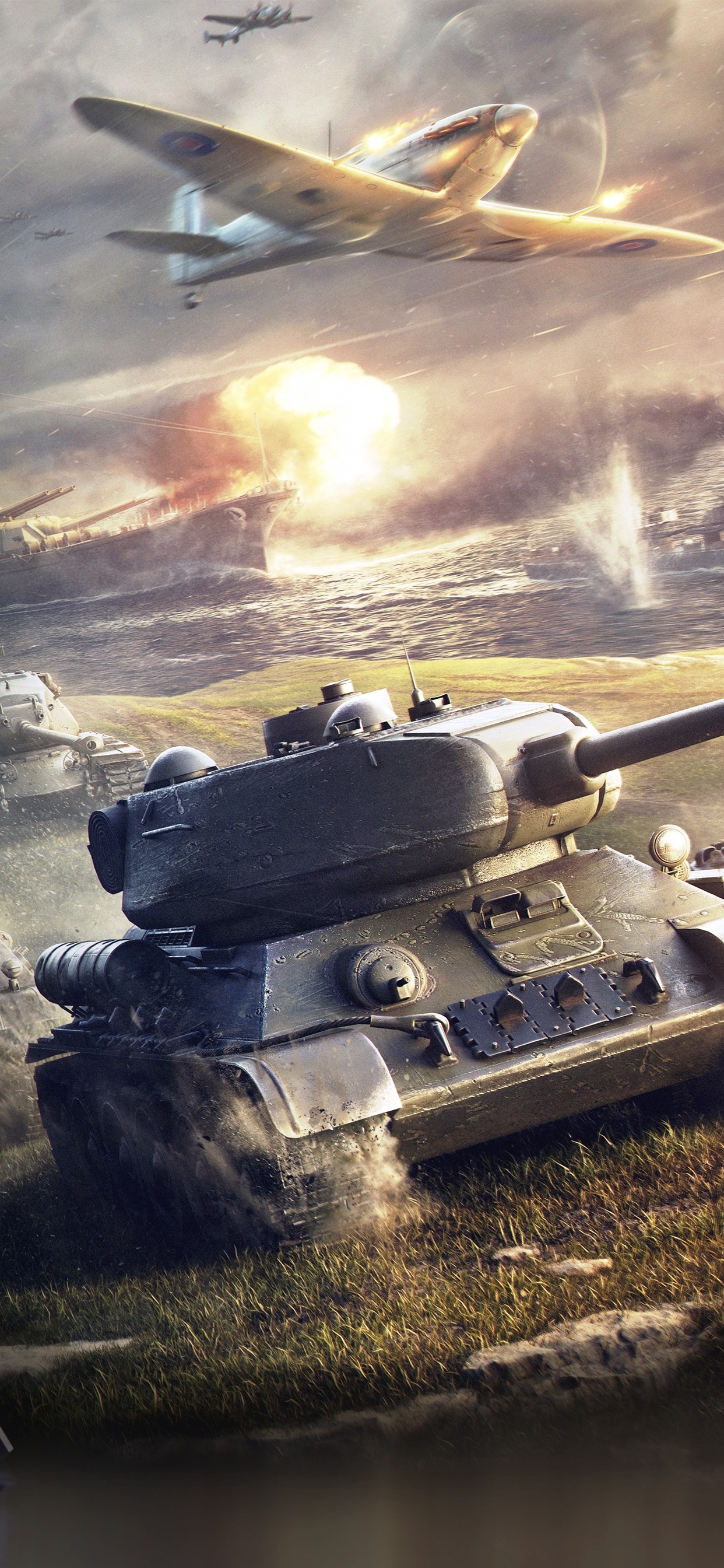 World of Warships, tanks, aircraft