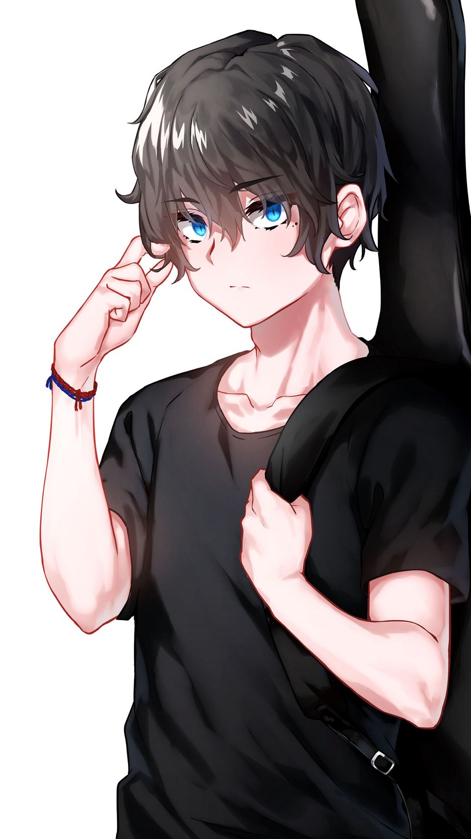 Download wallpaper 938x1668 guy, guitar