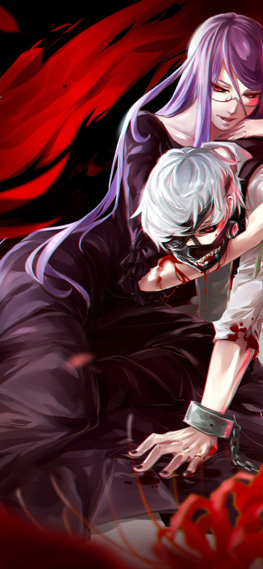 Kaneki And Rize Sad Anime Wallpaper