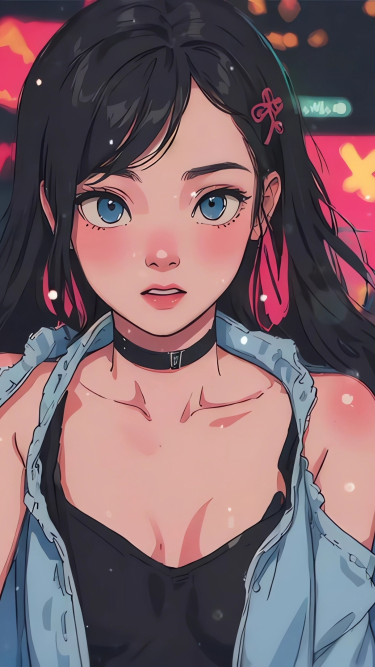 wallpaper 750x1334 cute urban teen girl