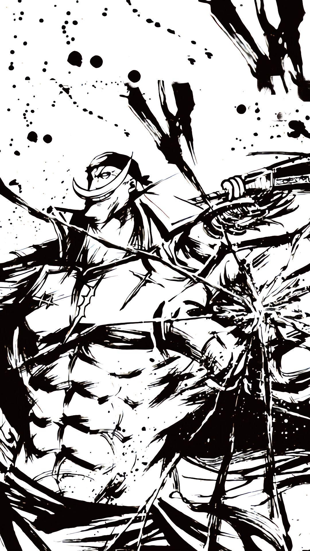 Barba branca. One piece drawing, One