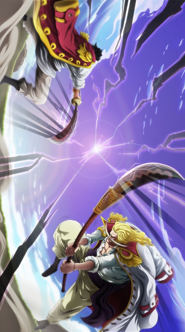 Gol D. Roger & Edward Newgate. One