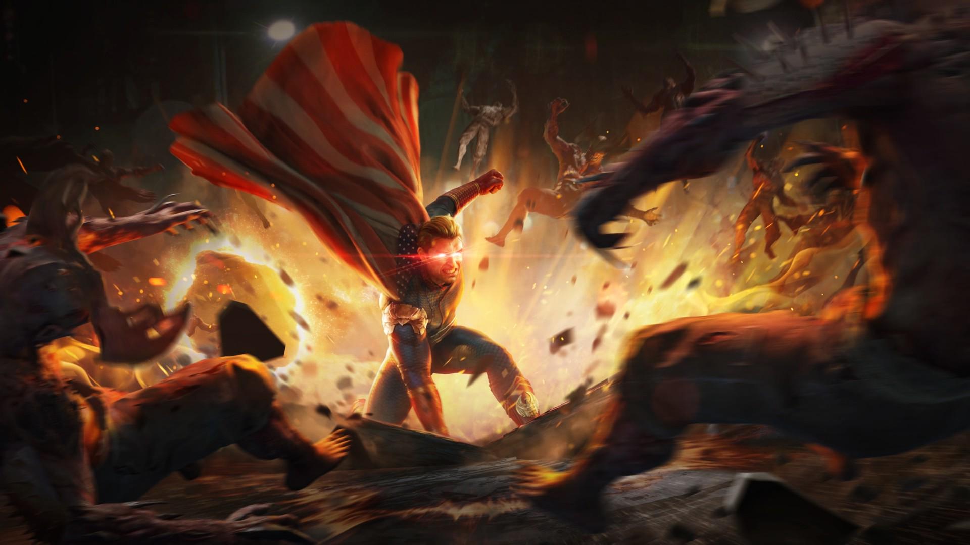 Homelander wallpaper from MK1 if anyone