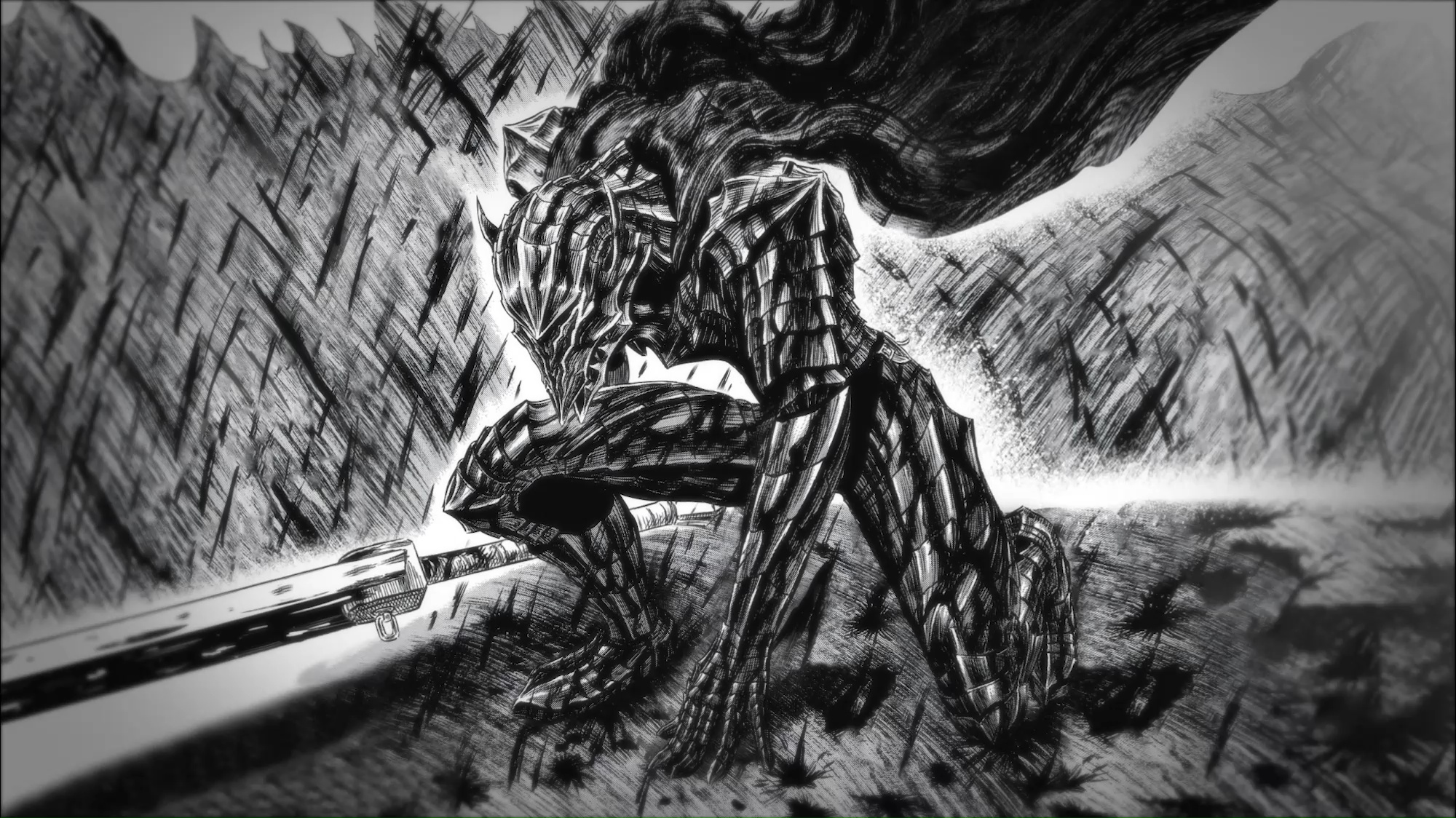 Guts Berserker Armor Monochrome Live