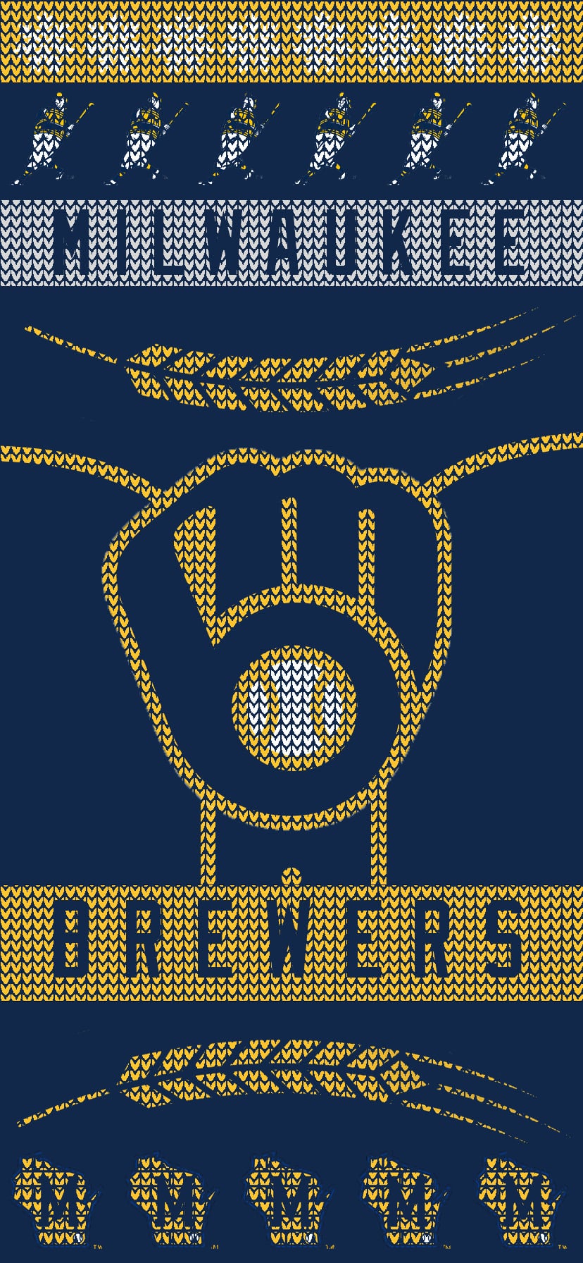 Brewers Christmas Sweater Phone