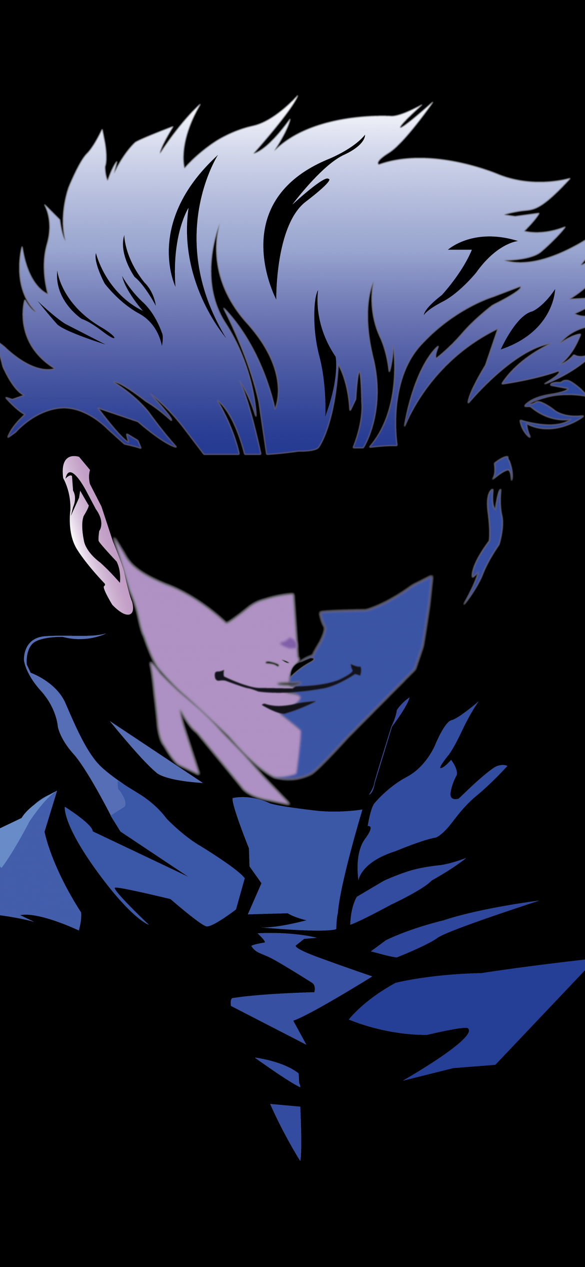 Satoru Gojo Wallpaper 4K, Black