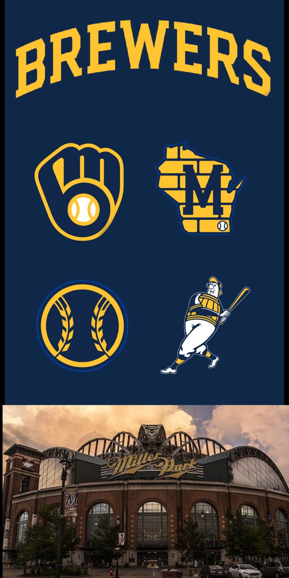 Milwaukee Brewers Logos Miller Park