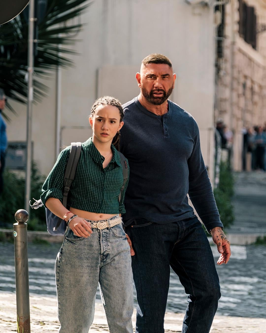 Dave Bautista & Chloe Coleman